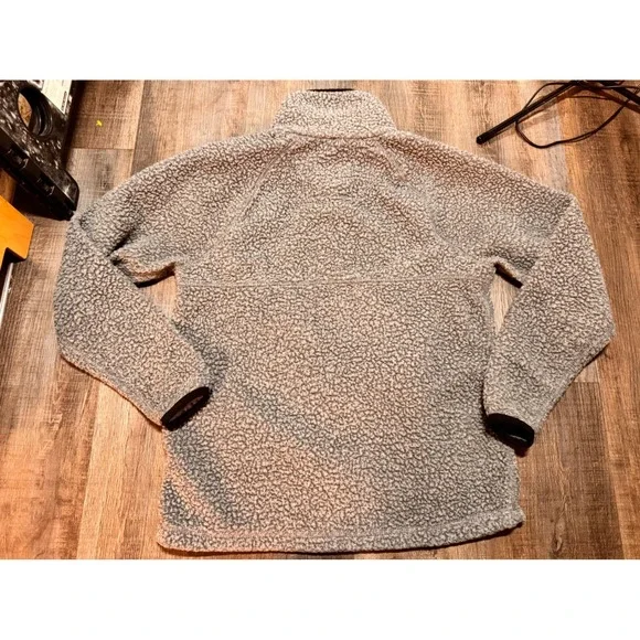 Carhartt Womens Gray Sherpa Fleece Pullover Snap Mock Neck OJ4991-W Relaxed XS - Picture 4 of 6